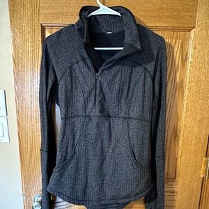 Lululemon Gray Quarter-Zip Pullover